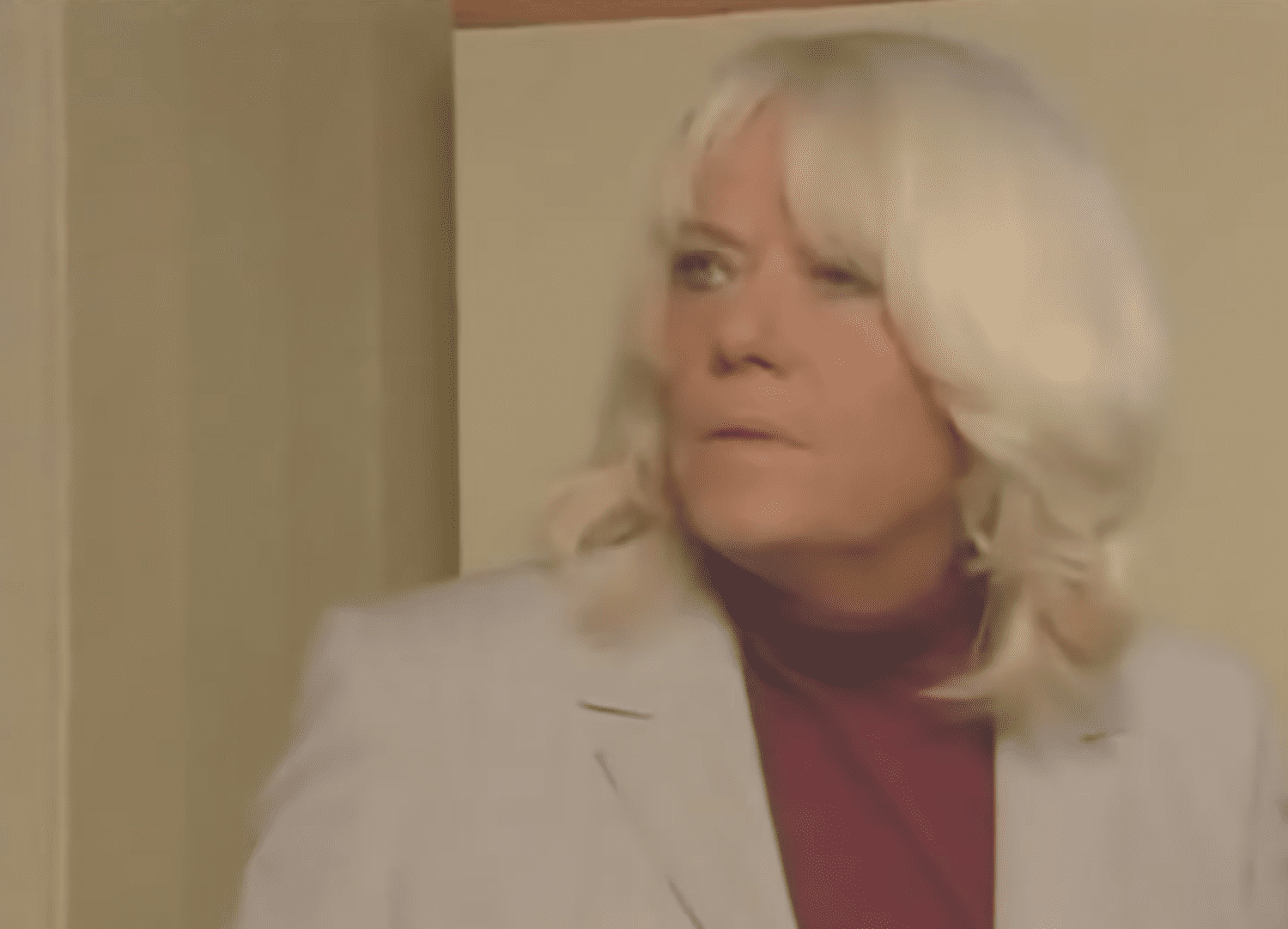 EastEnders' Pauline Fowler looks anxious