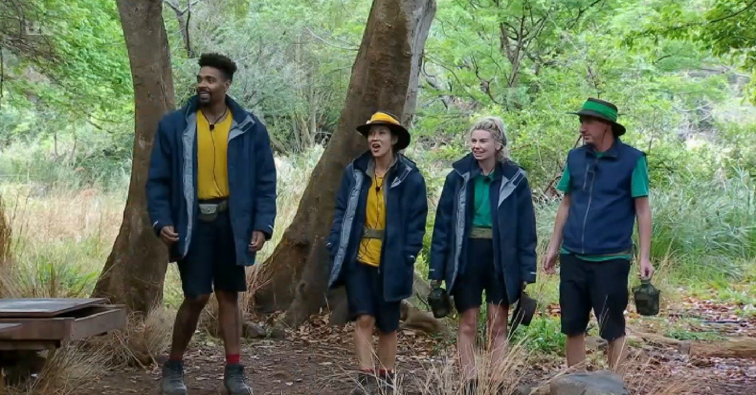 Jordan Banjo, Myleene Klass, Toff and Andy Whyment on I'm A Celebrity South Africa tonight