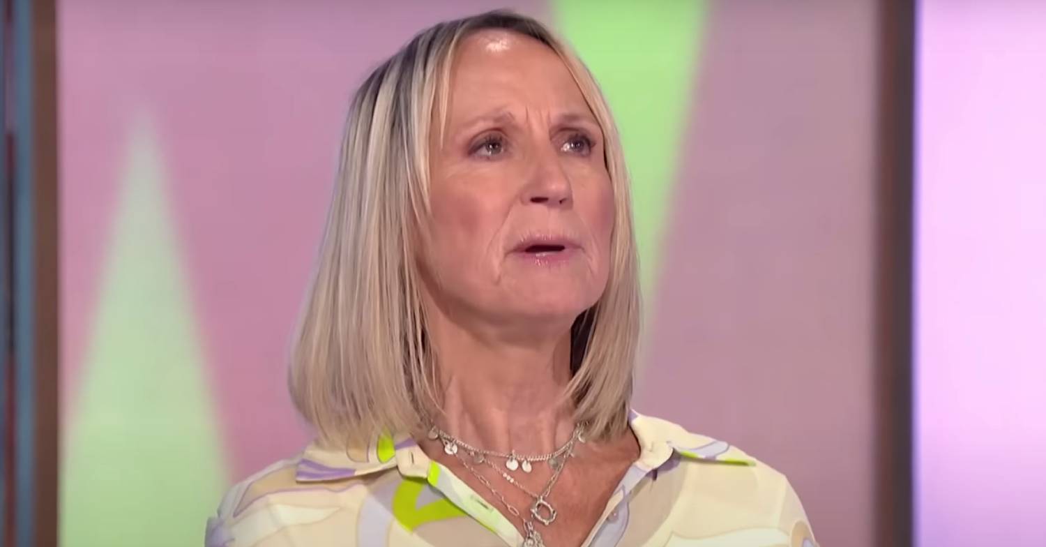 Carol McGiffin looks upwards on Loose Women
