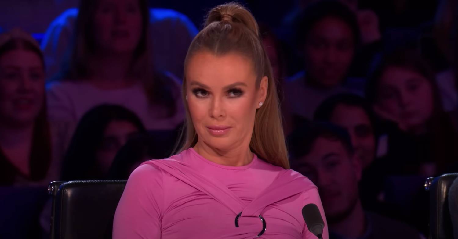 Amanda Holden looks unimpressed
