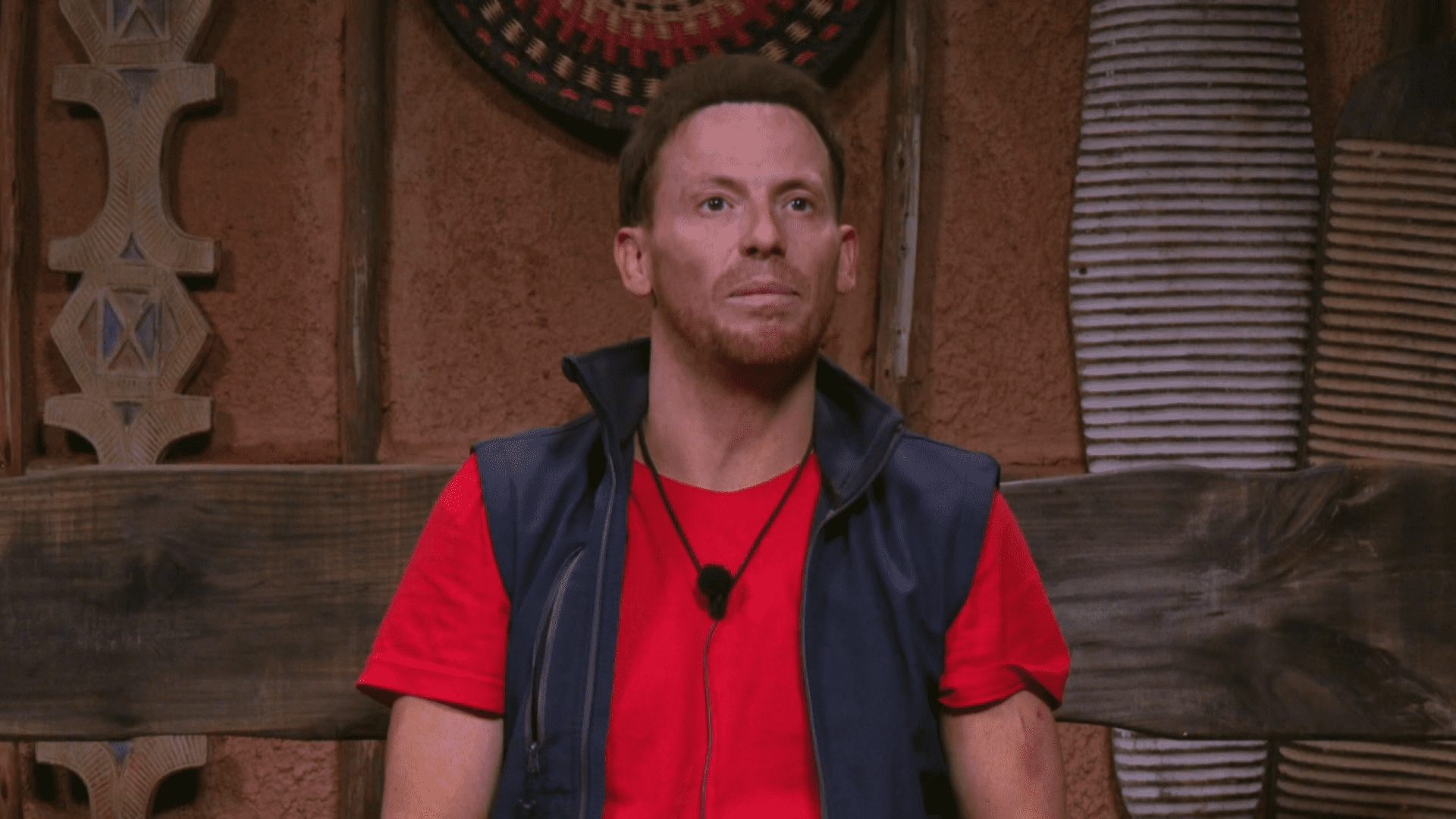 Joe Swash frowns on I'm A Celeb
