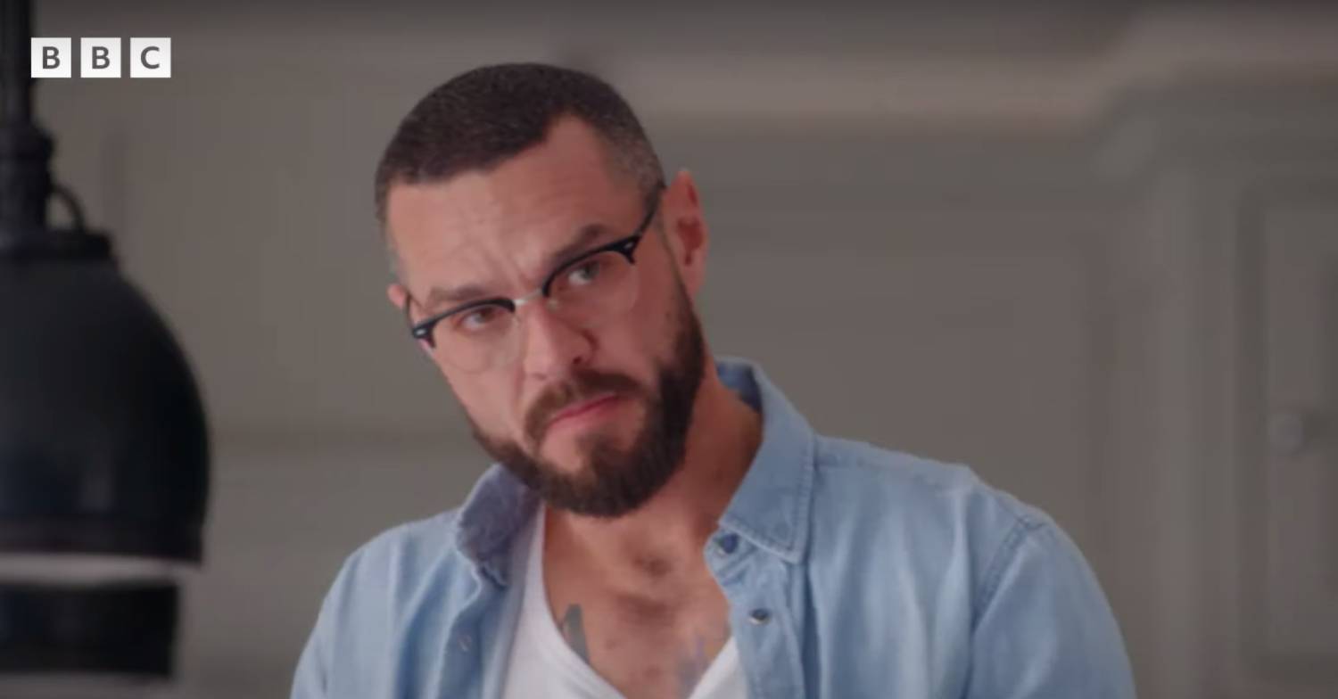 Matt Willis looks serious