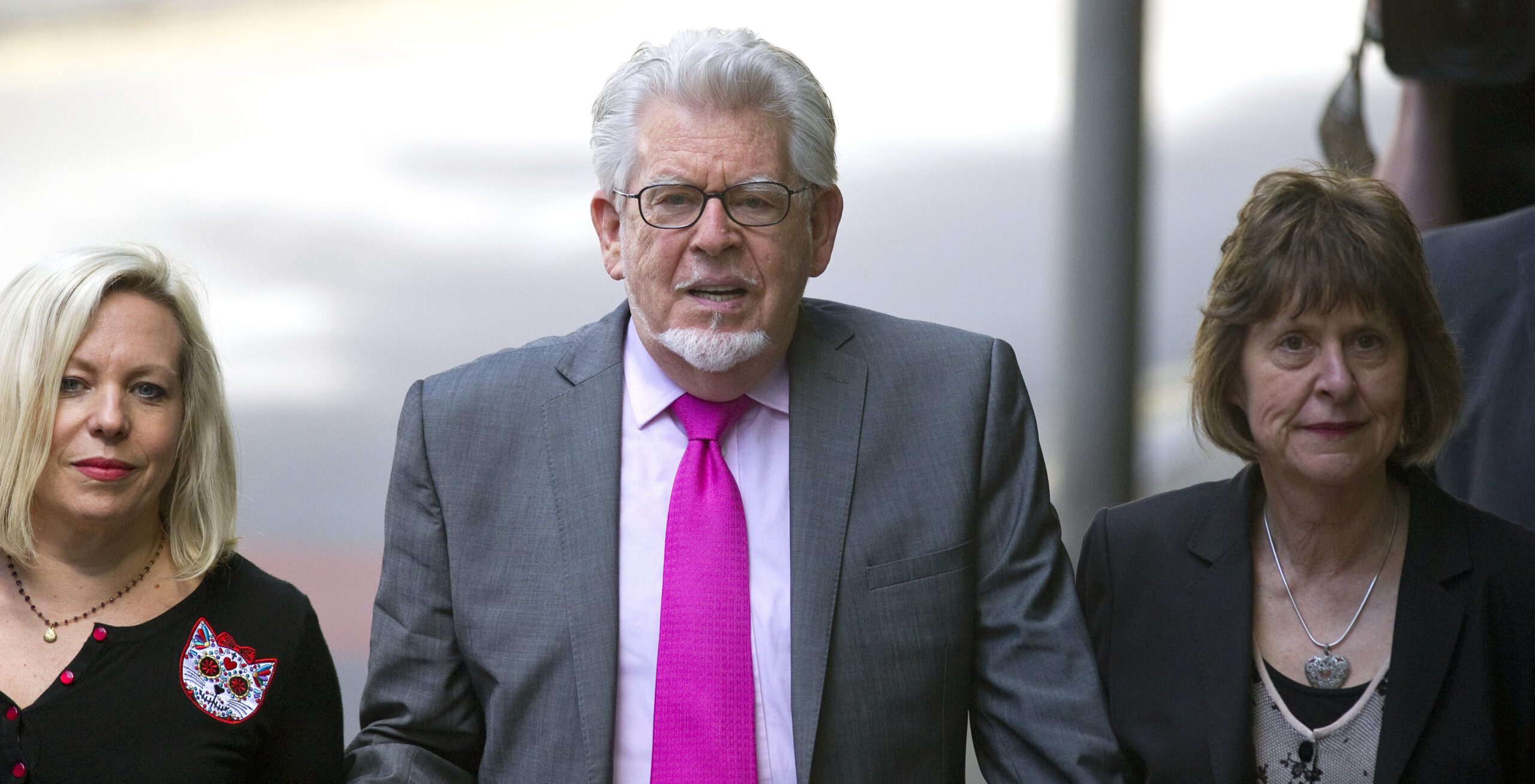 Bindi Harris and dad Rolf Harris arriving in court