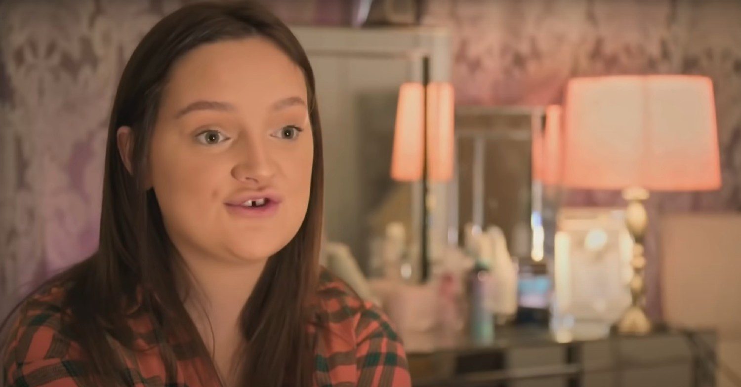 Millie Radford speaking to camera