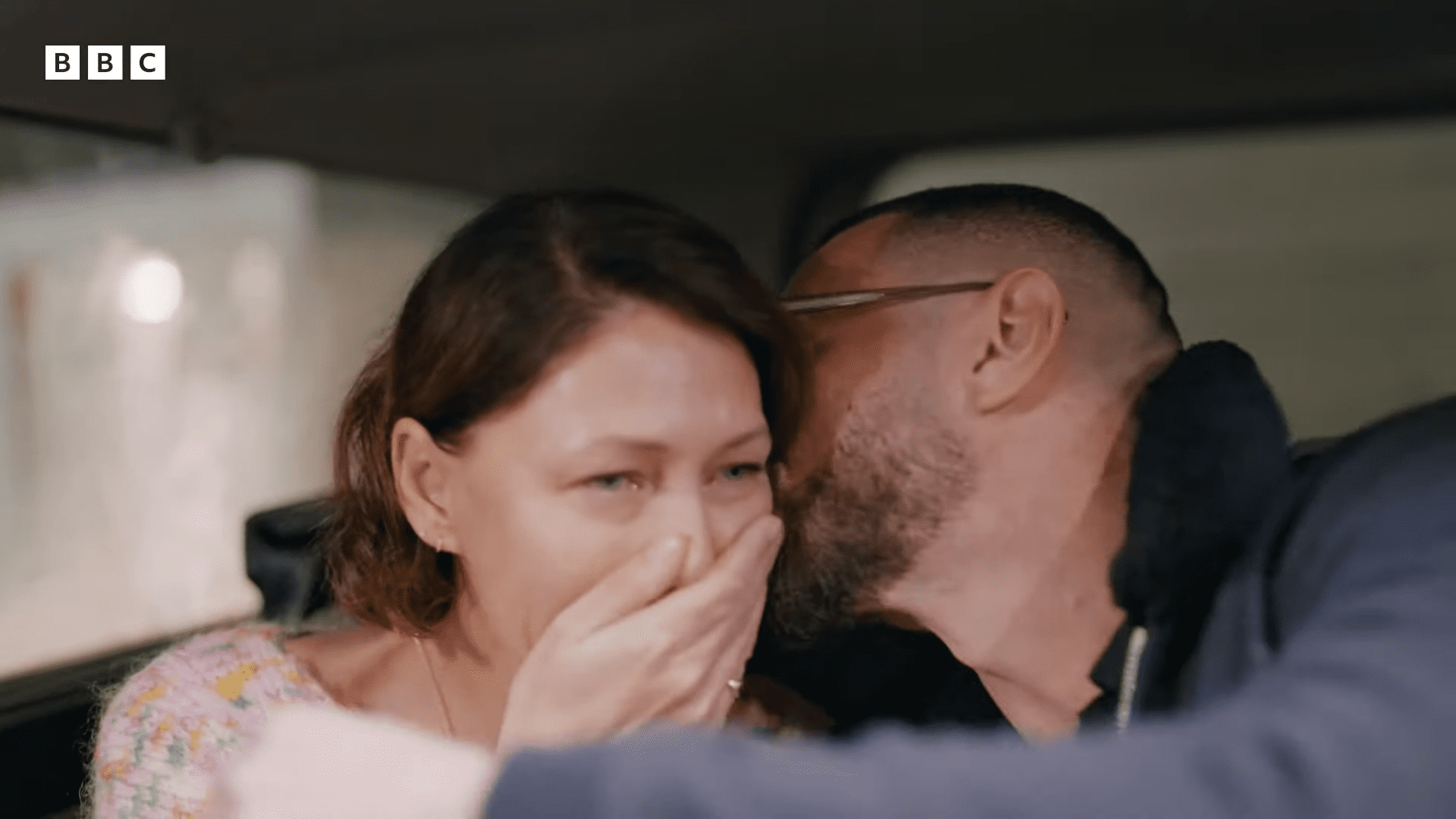 Emma and Matt Willis hug in Fighting Addiction