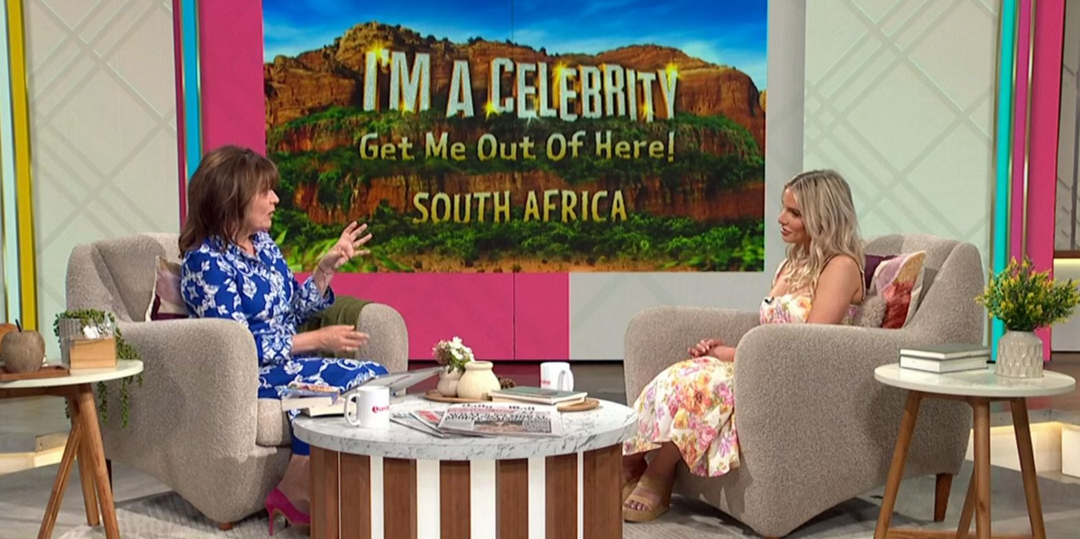 Lorraine Kelly interviewing Helen Flanagan