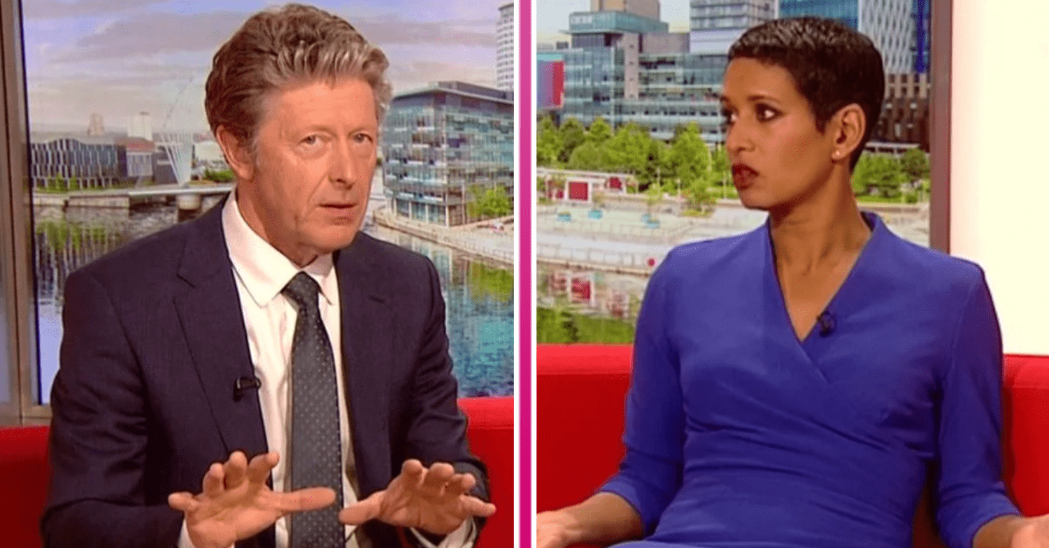 Charlie Stayt and Naga Munchetty on BBC Breakfast