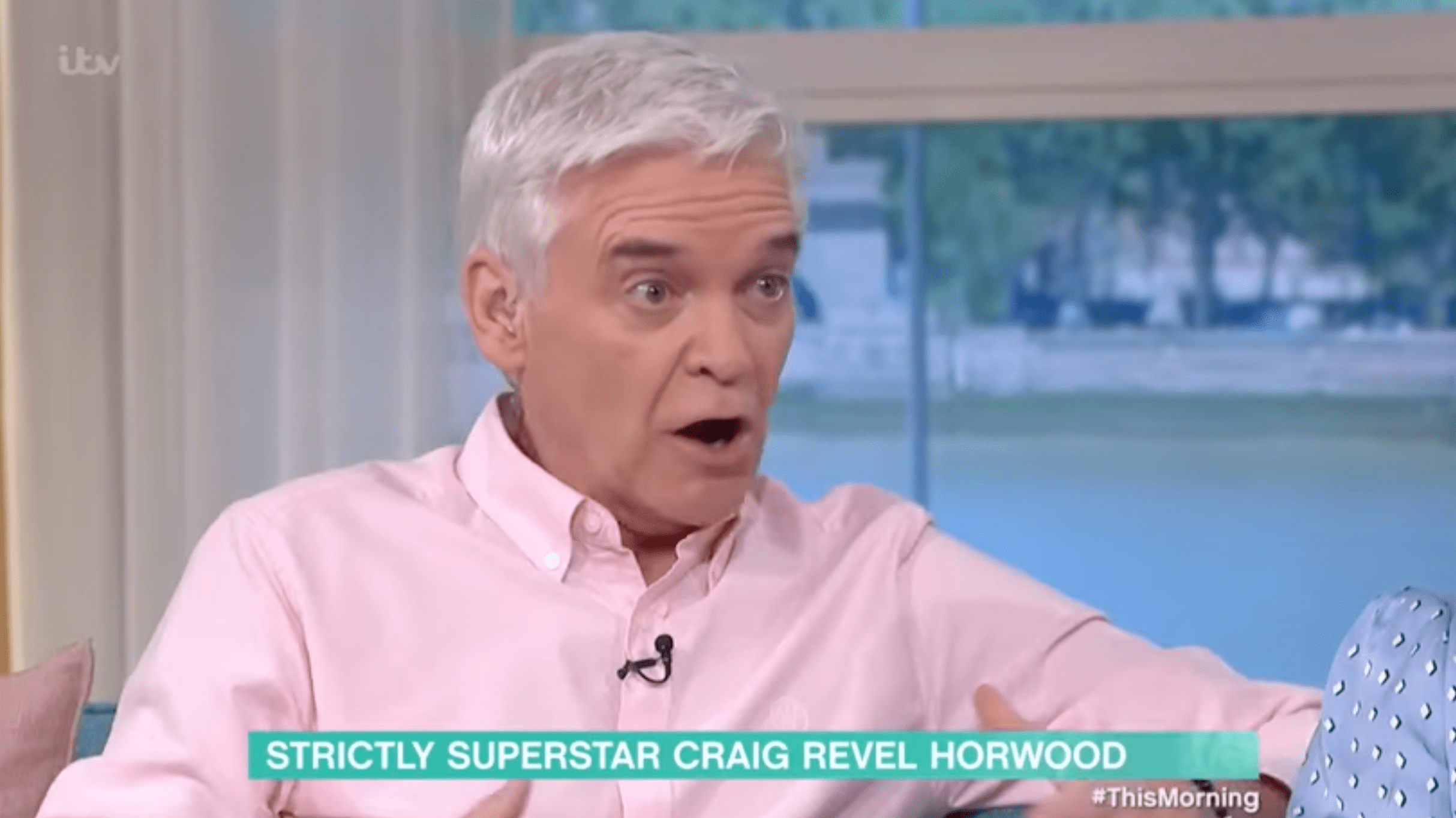 Phillip Schofield looking shocked on This Morning