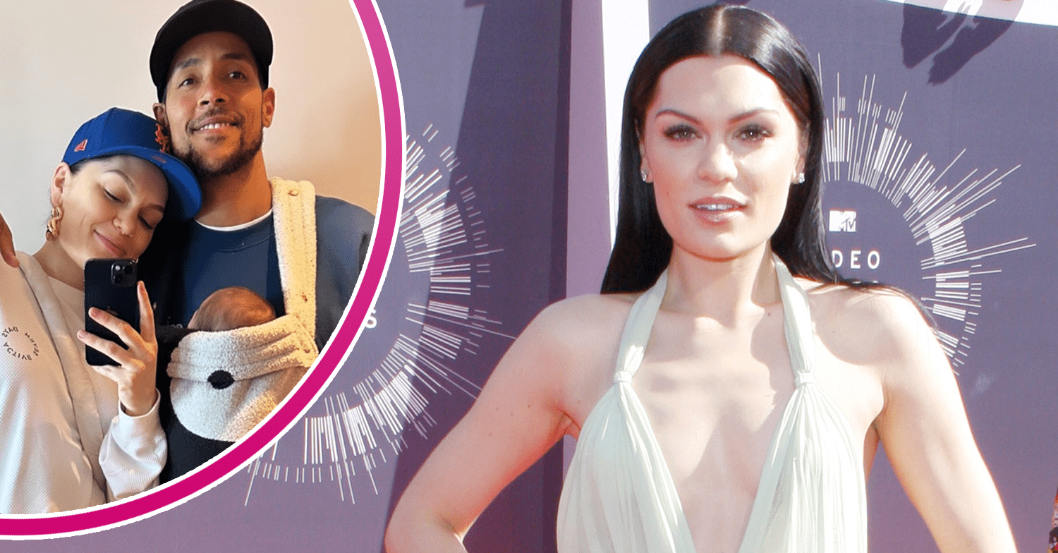 Jessie J with her boyfriend and baby