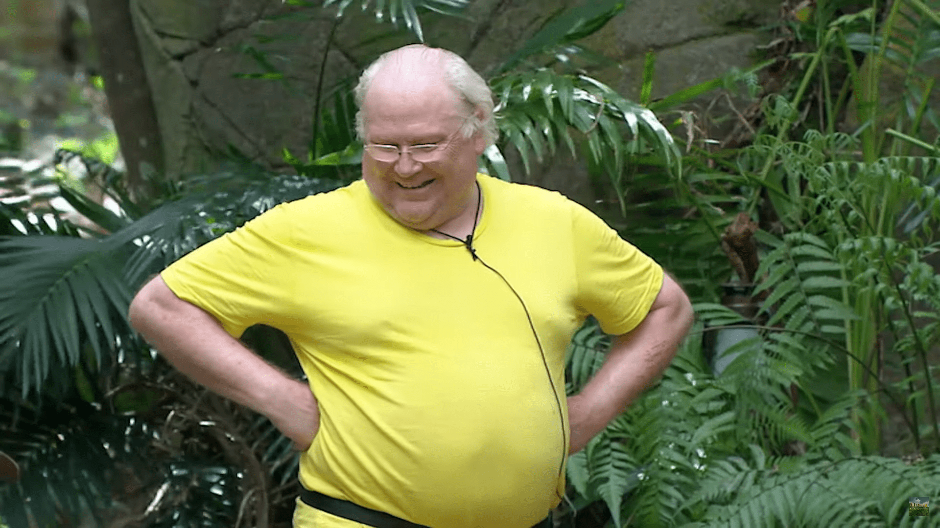 Colin Baker smiles on I'm A Celebrity