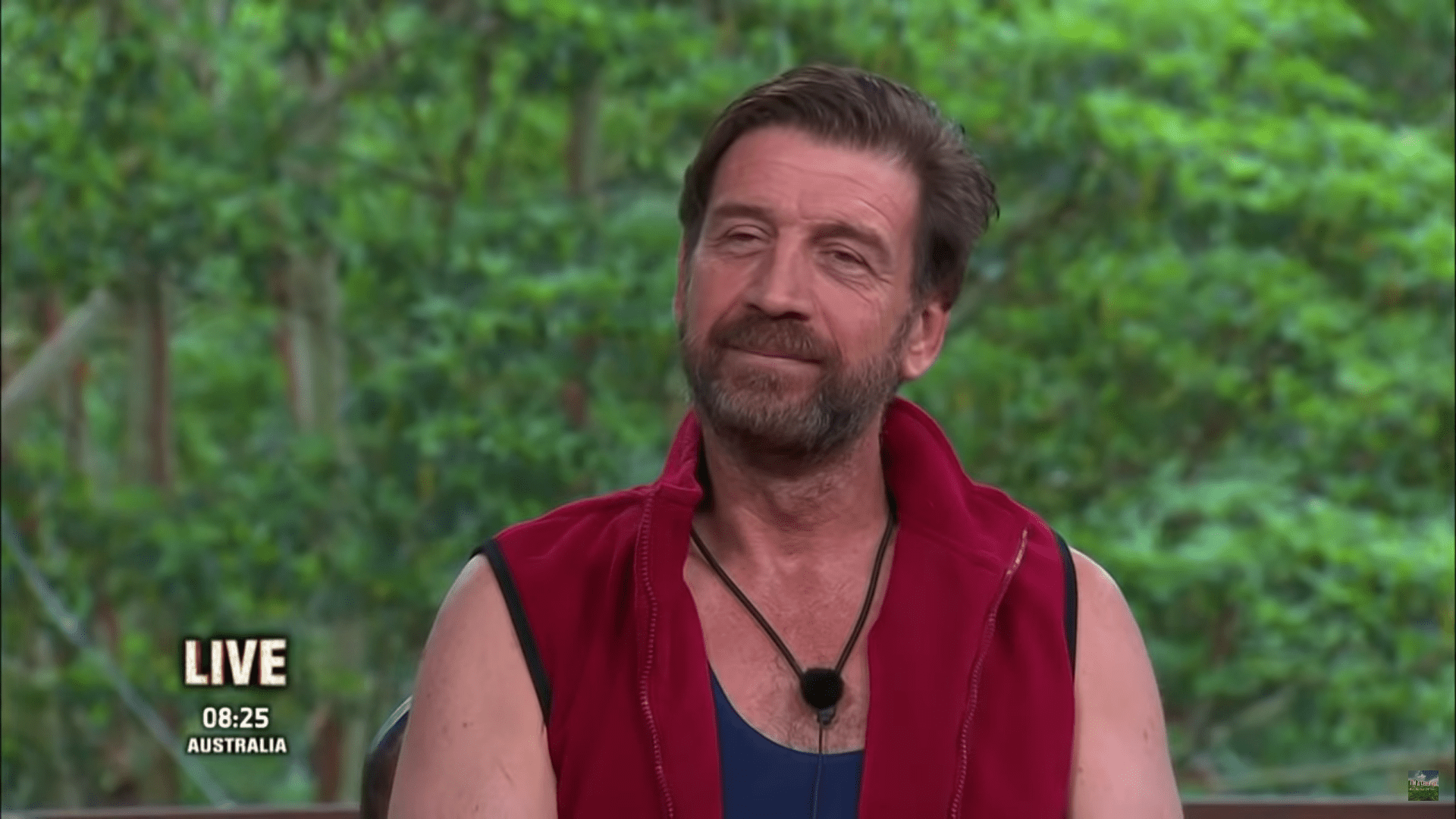 Nick Knowles smiles on I'm A Celeb