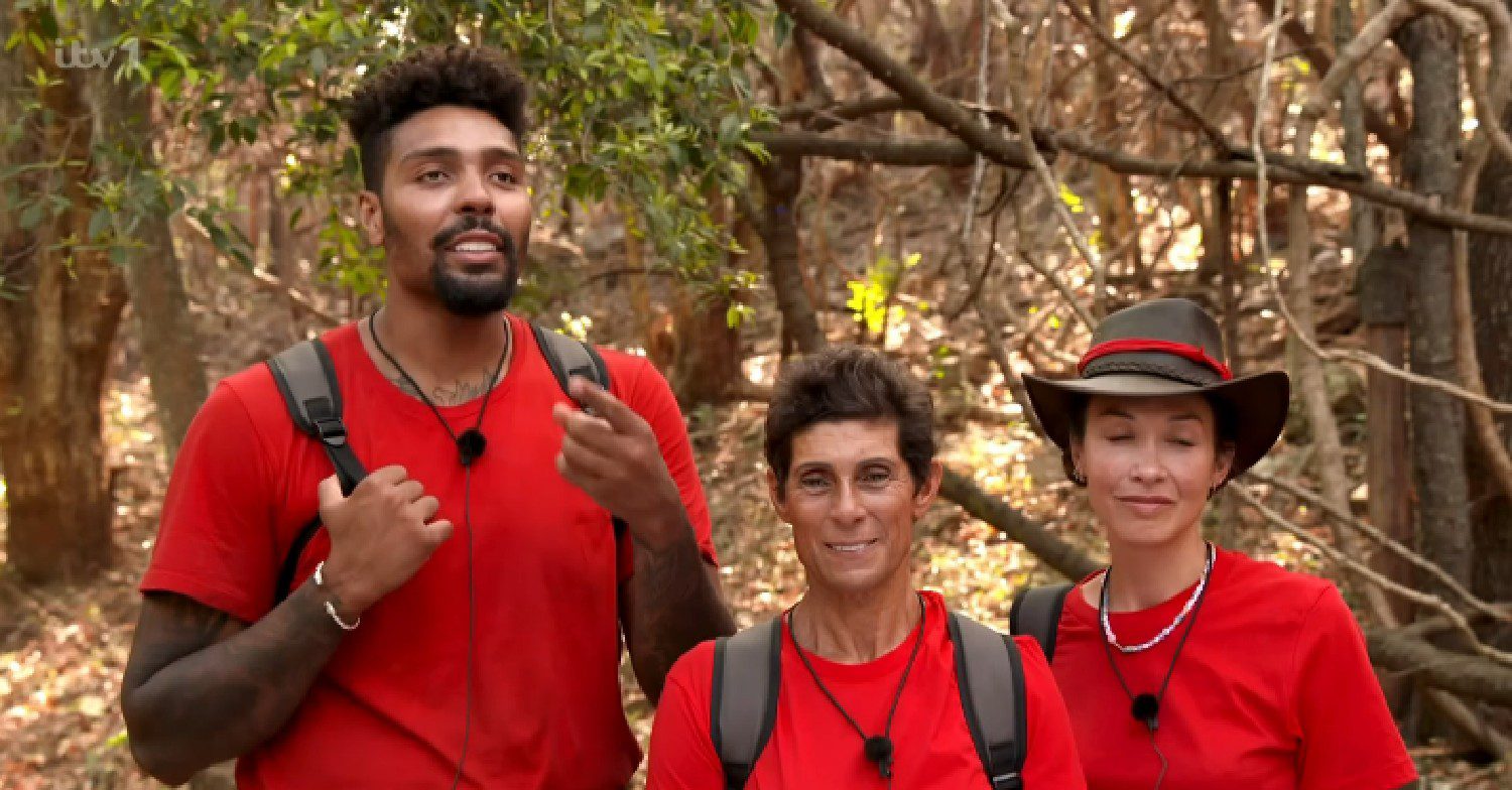 Jordan Banjo, Fatima Whitbread and Myleene Klass on I'm A Celebrity South Africa