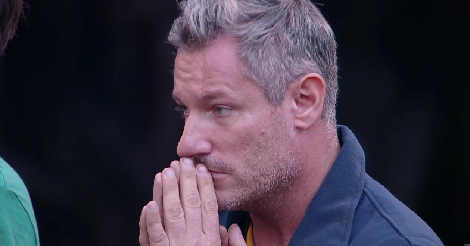 I'm A Celebrity star Dean Gaffney looking serious
