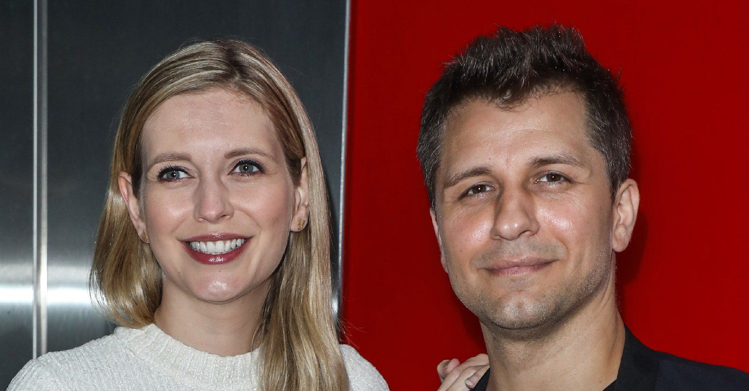 Strictly Come Dancing star Pasha Kovalev posing with wife Rachel Riley