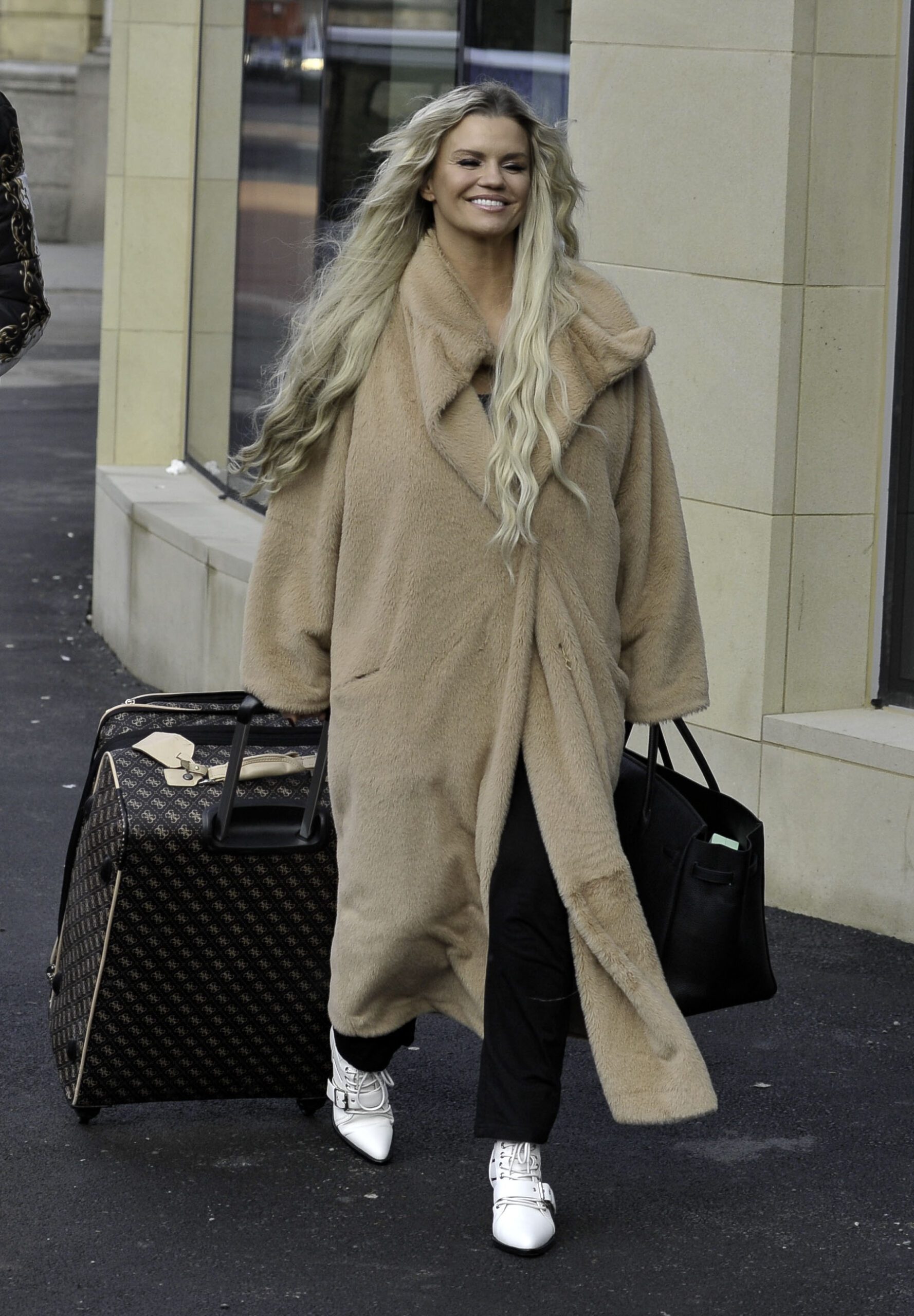 Kerry Katona smiling