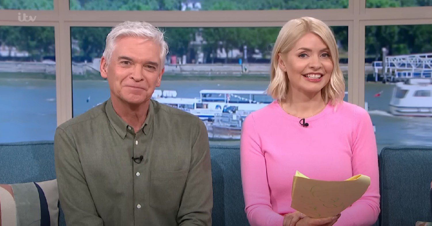 Phil Schofield and Holly Willoughby smiling on This Morning