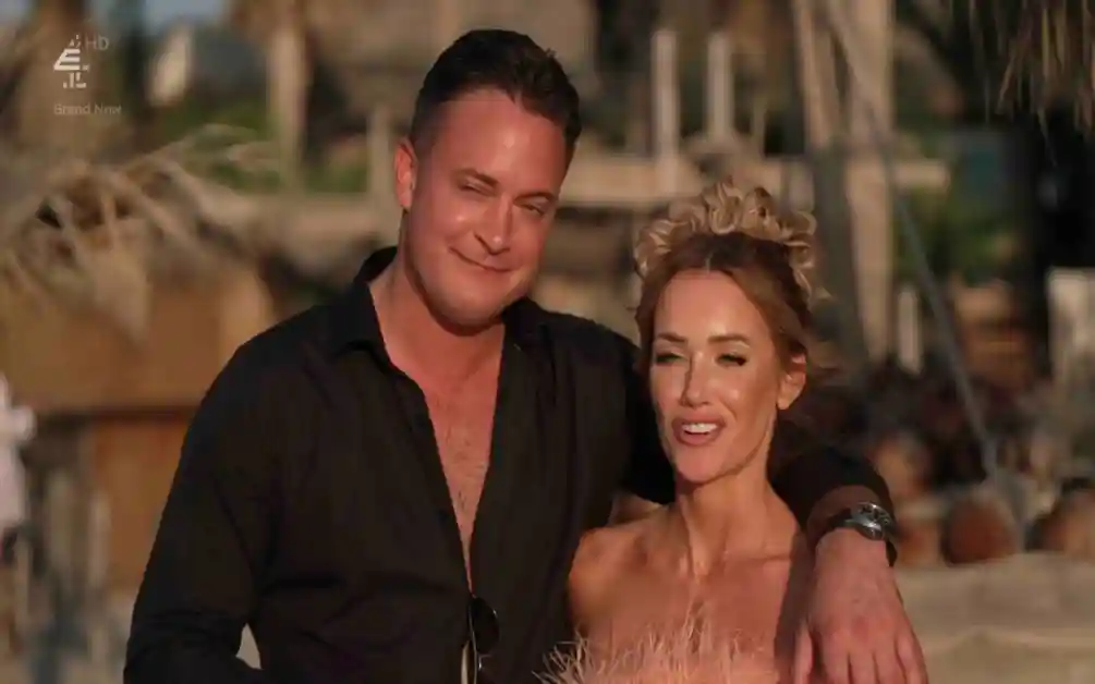 Laura Anderson and Gary Lucy appearing on Celebs Go Dating