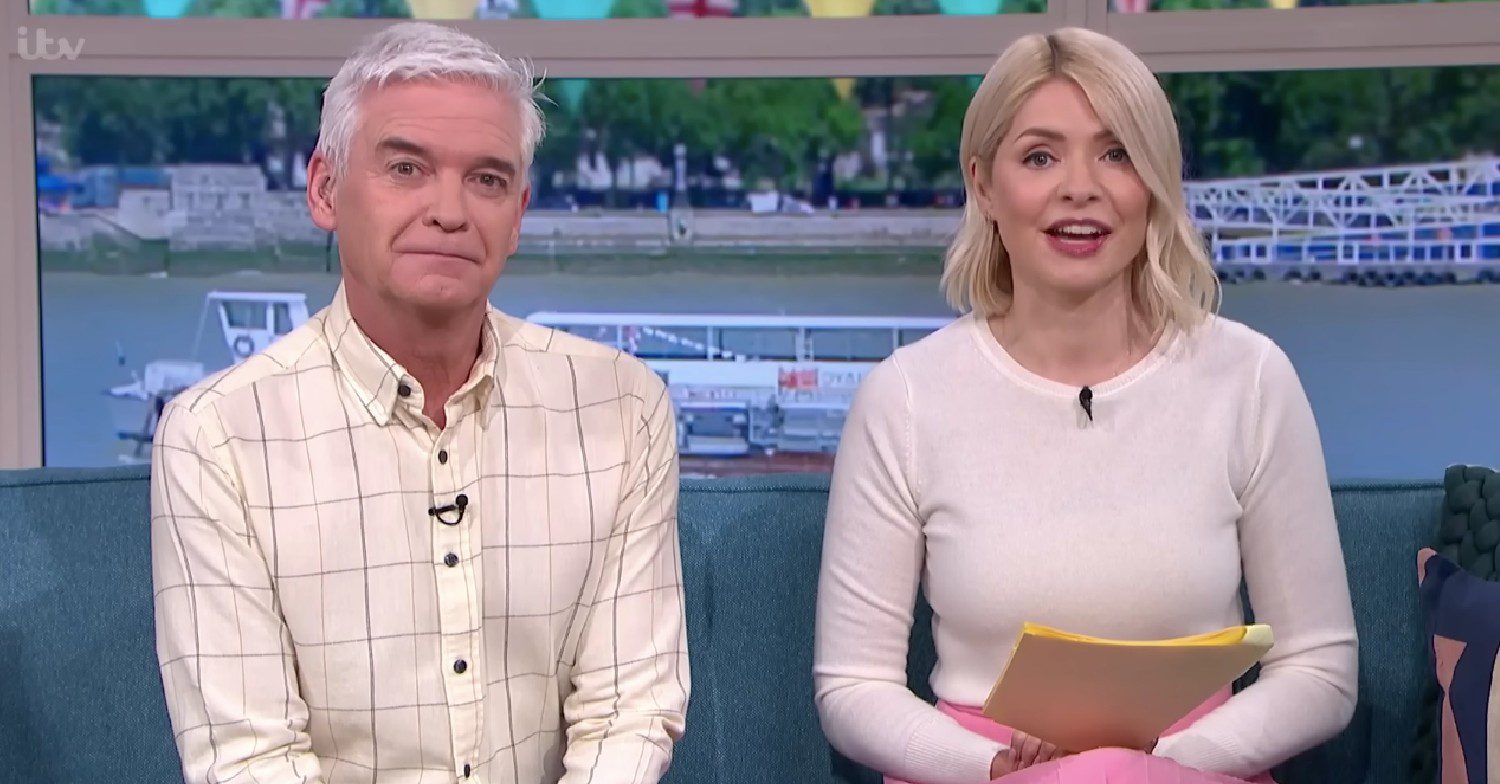 Holly and Phil during an episode of This Morning
