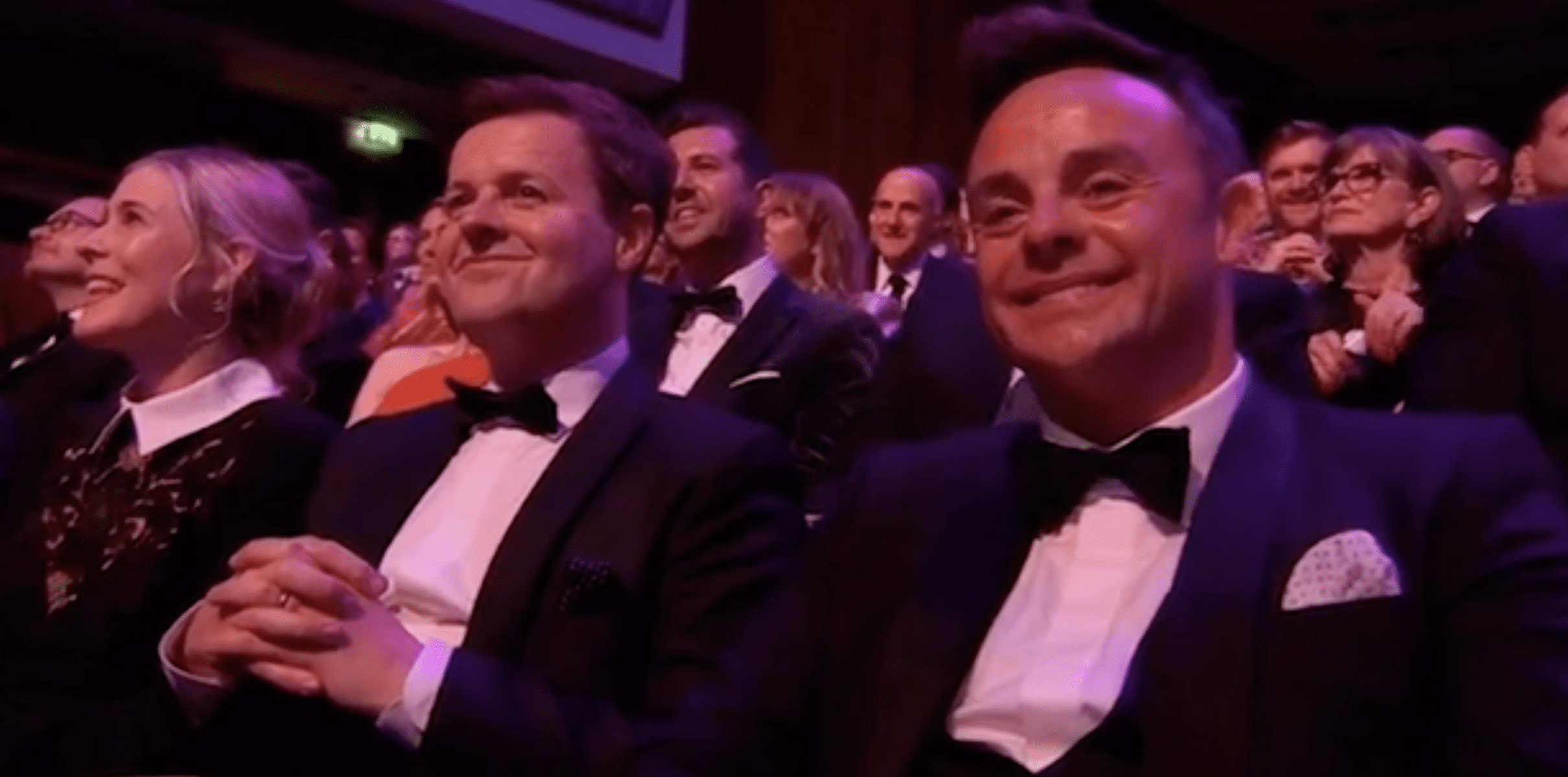 Ant and Dec in the BAFTA audience