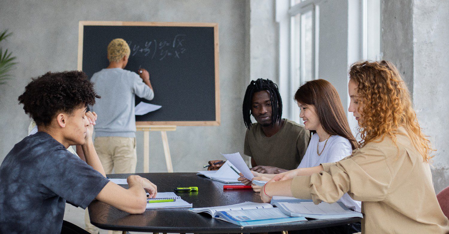 Children in a classroom