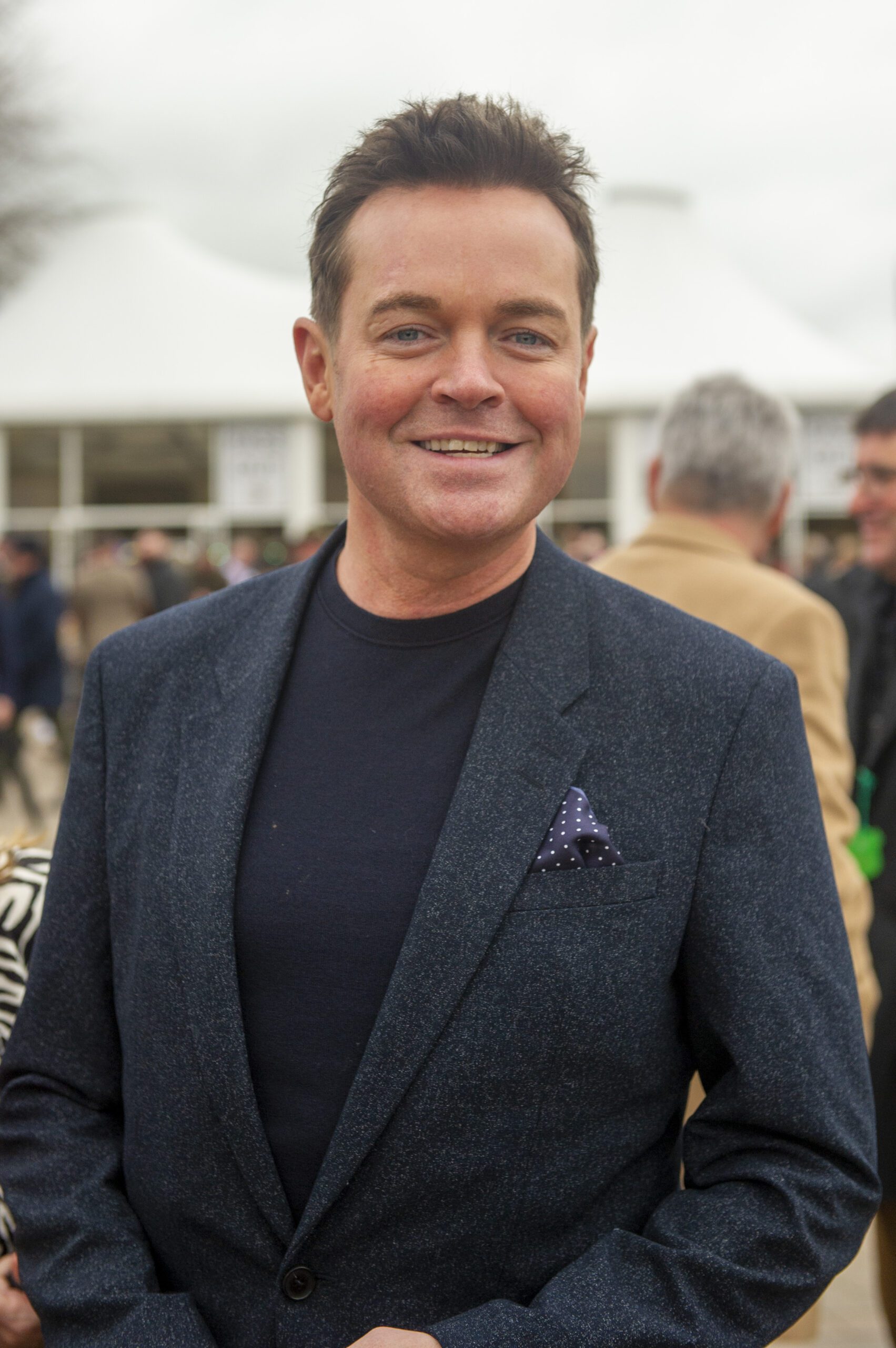 Stephen Mulhern smiling at the races