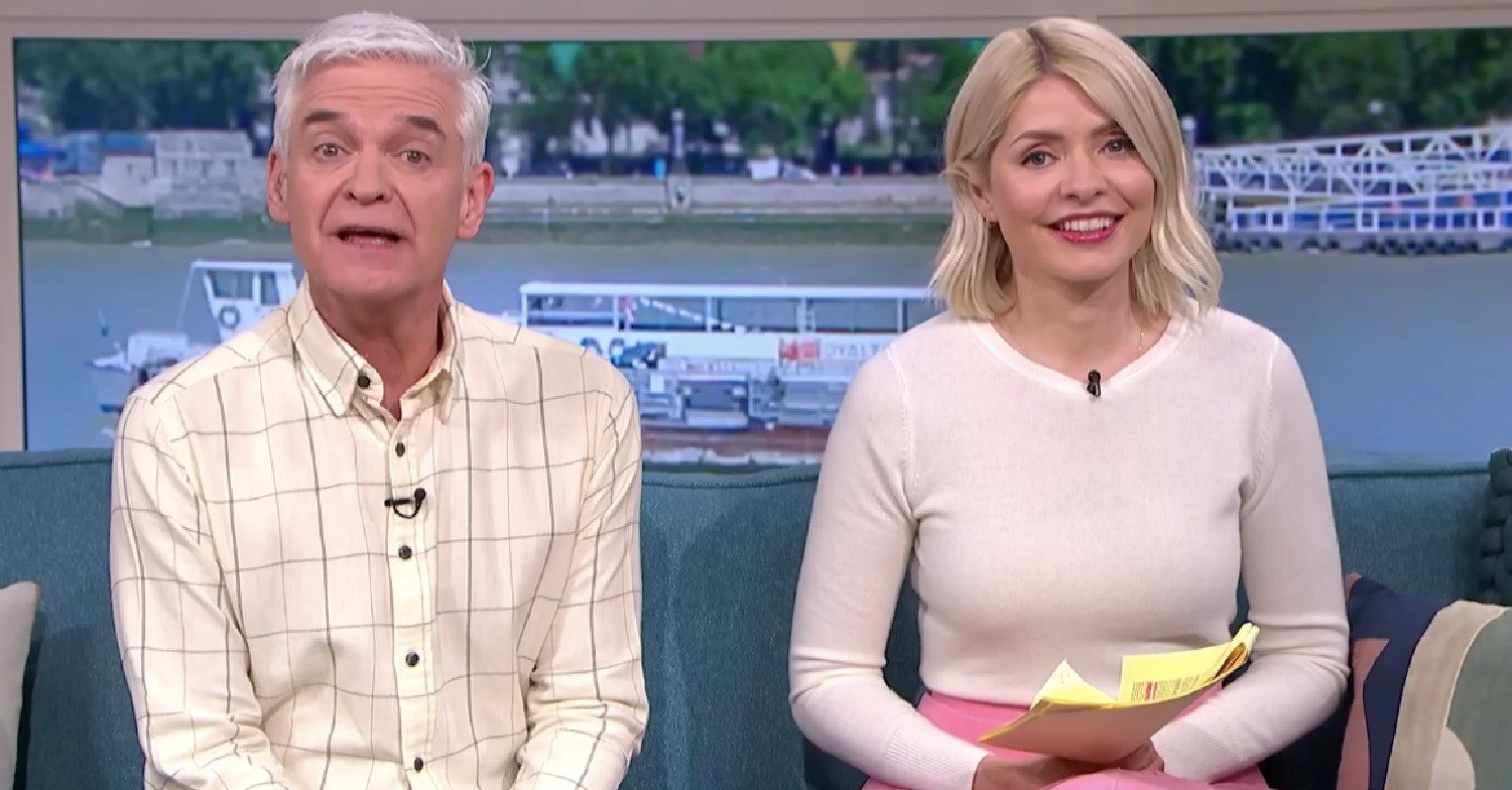 Holly Willoughby and Phillip during This Morning