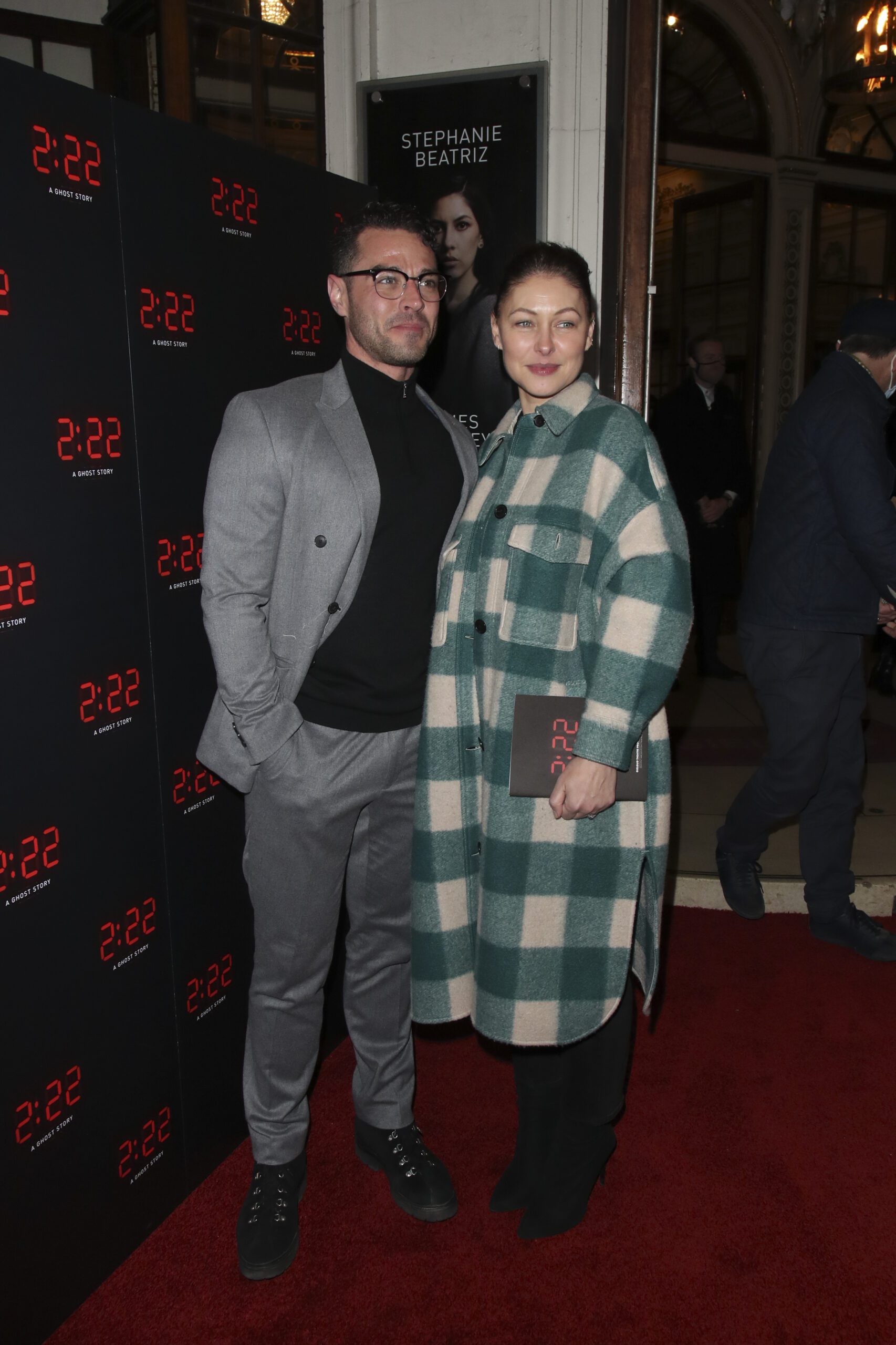 Matt Willis and Emma Willis at premiere of 2.22 A Ghost Story in London
