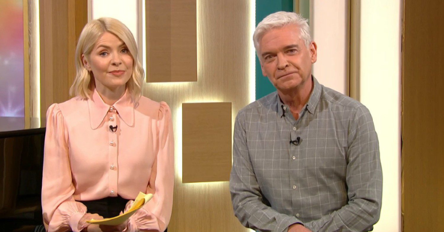 Holly Willoughby and Phillip Shofield hosting This Morning today