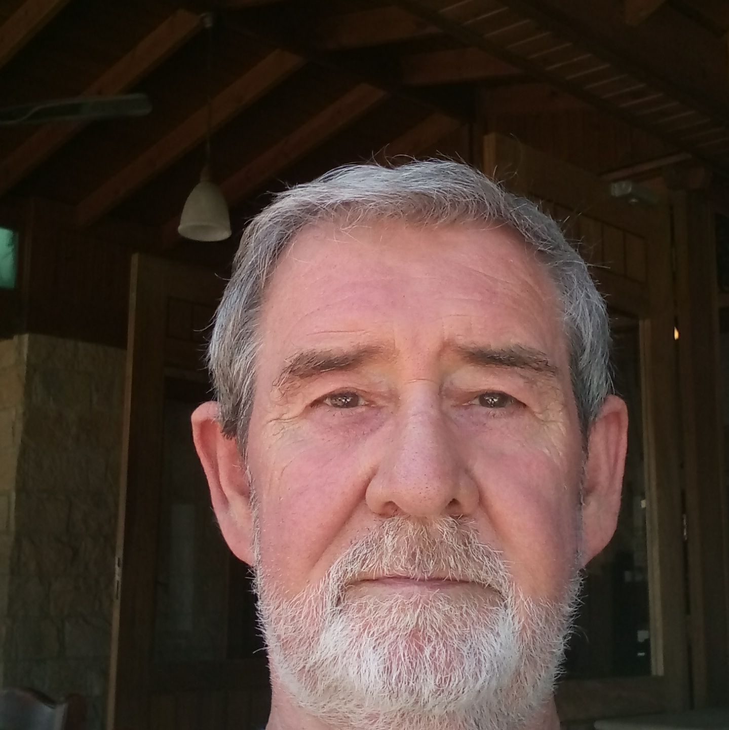 David Hunter frowns in selfie