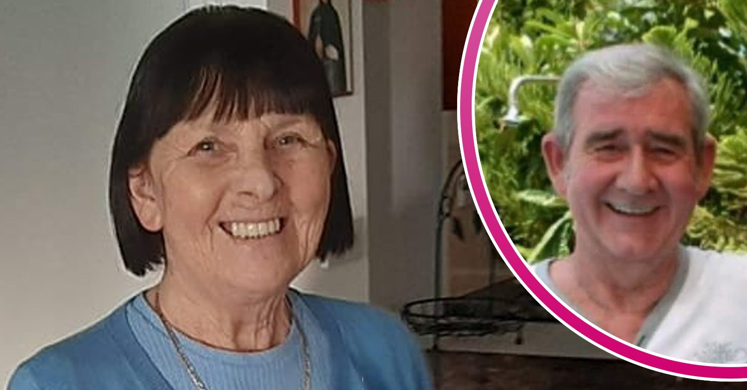 Janice and David Hunter smile