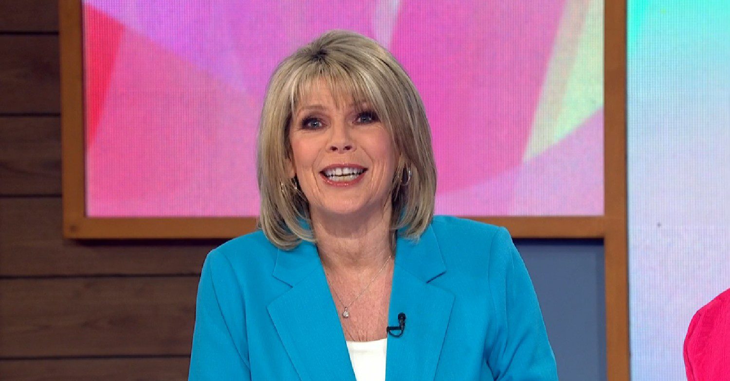 Ruth Langsford smiling on Loose Women today