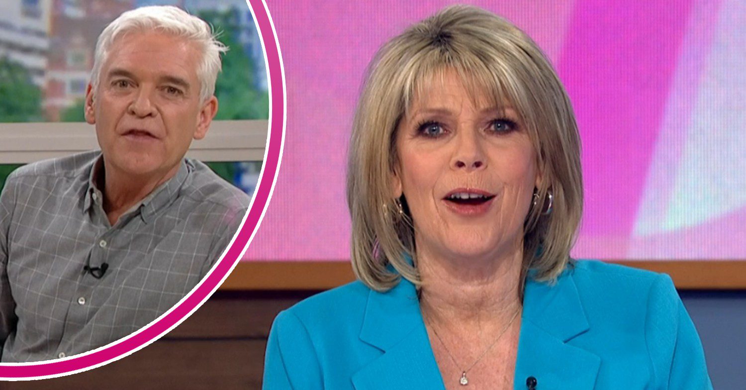 Phillip Schofield on This Morning today and Ruth Langsford hosting Loose Women