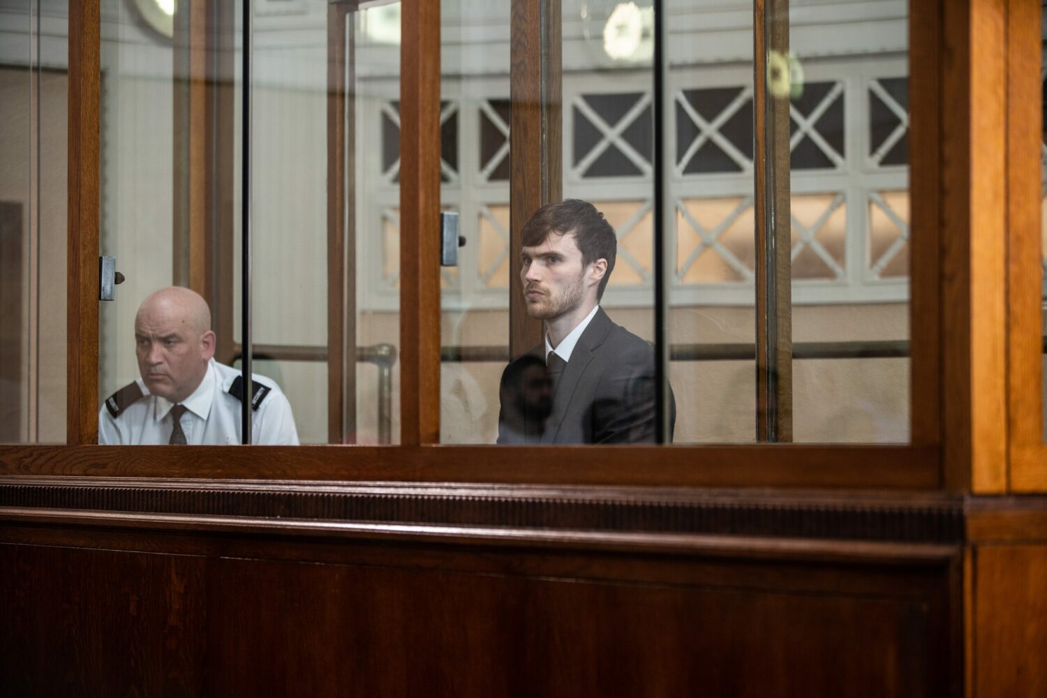 Justin on trial in Coronation Street