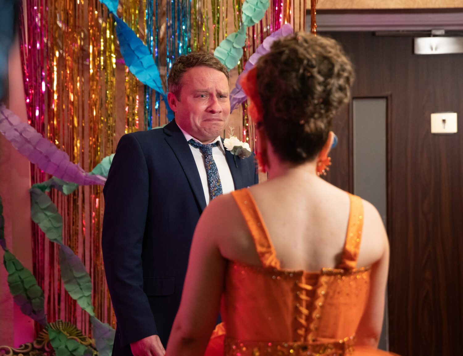 Paul is crying at Gemma on her wedding day on Coronation Street