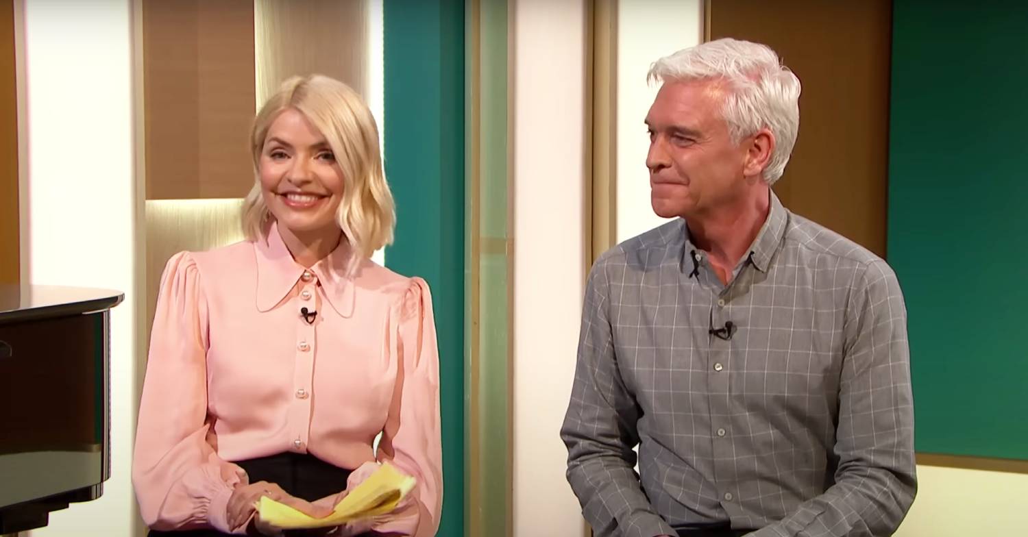Holly Willoughby and Phillip Schofield smiling on This Morning