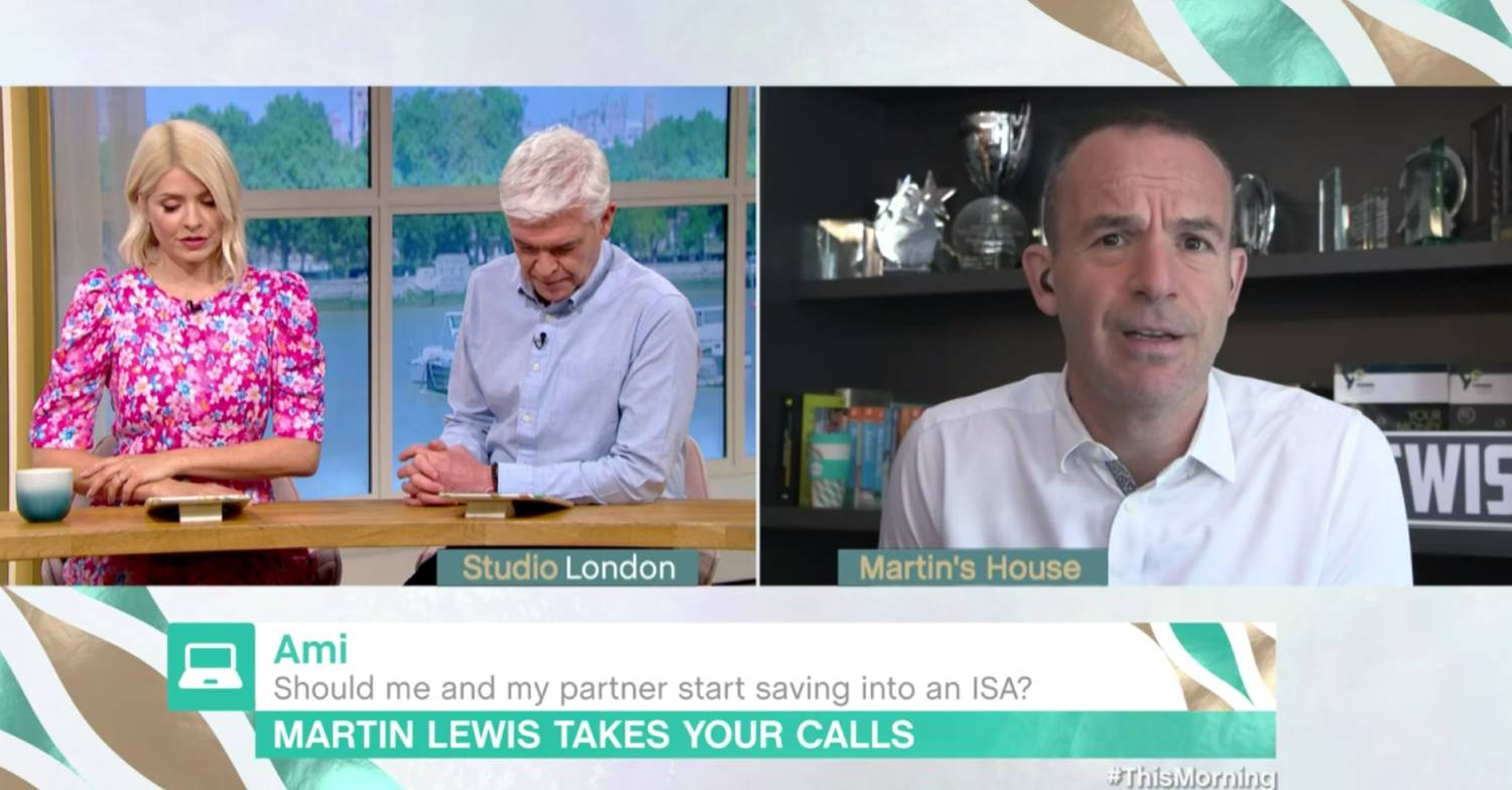 Martin Lewis was also on the show on This Morning today