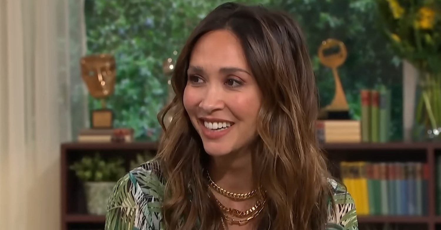Myleene Klass smiles on This Morning