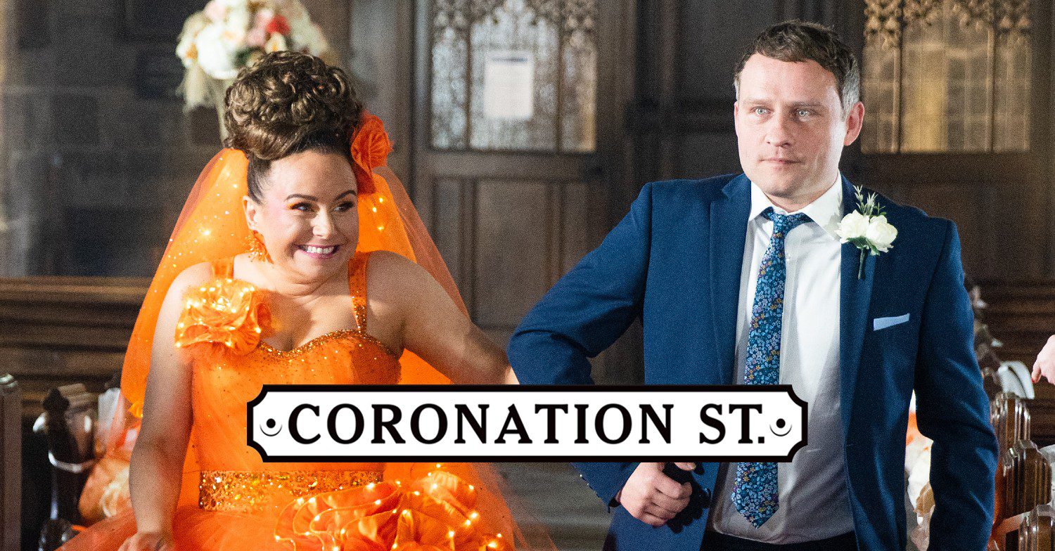 Paul and Gemma at Gemma's wedding in Coronation Street