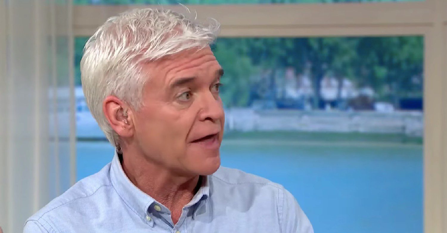 Phil Schofield looking serious