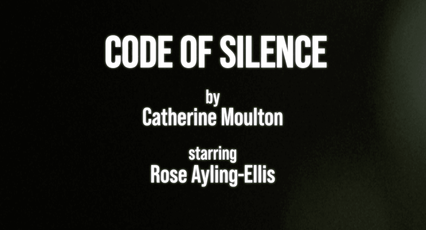 Code of Silence on ITV