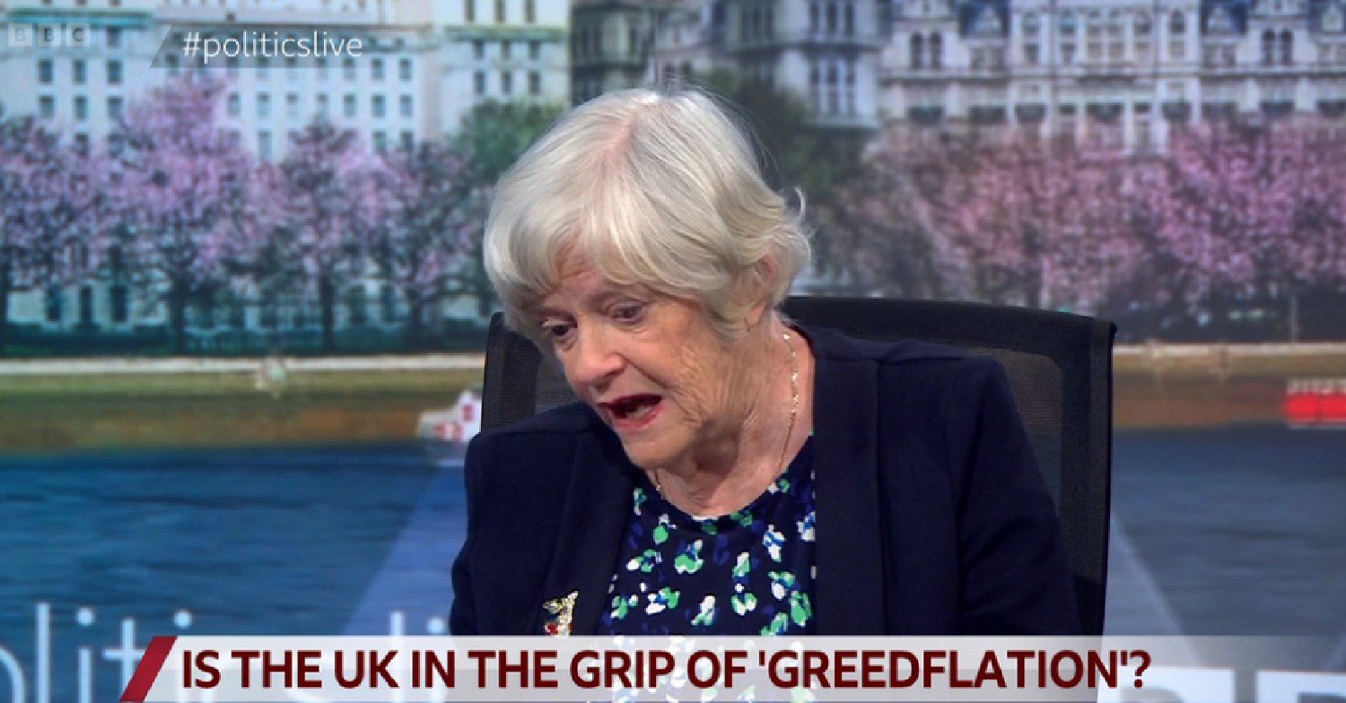 Ann Widdecombe speaking on BBC Politics Live