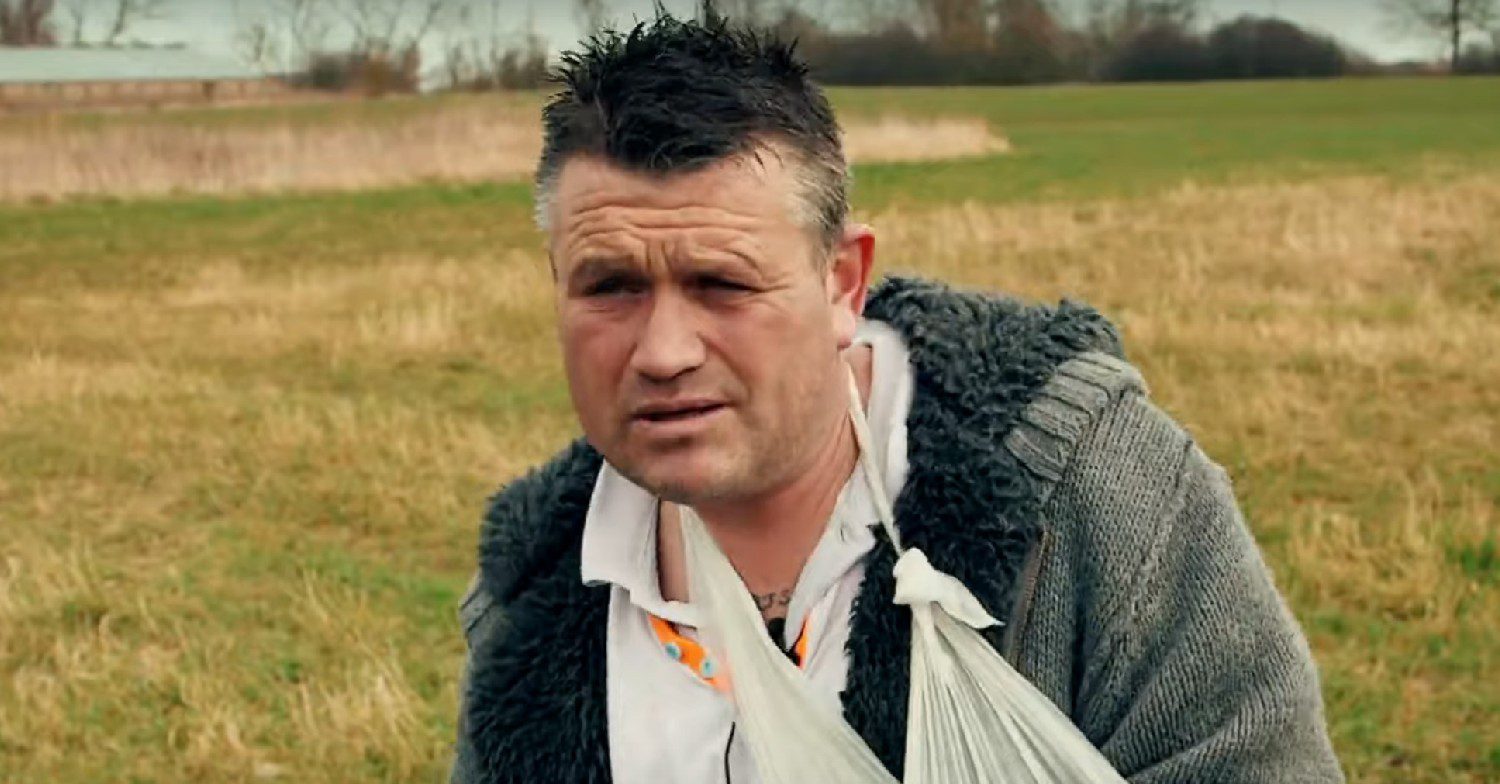 Richie speaking to camera on Channel 4 documentary Skint