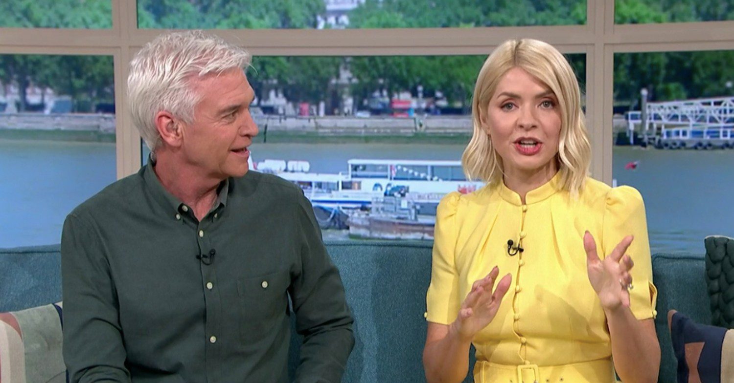 Holly Willoughby and Phillip Schofield on This Morning today