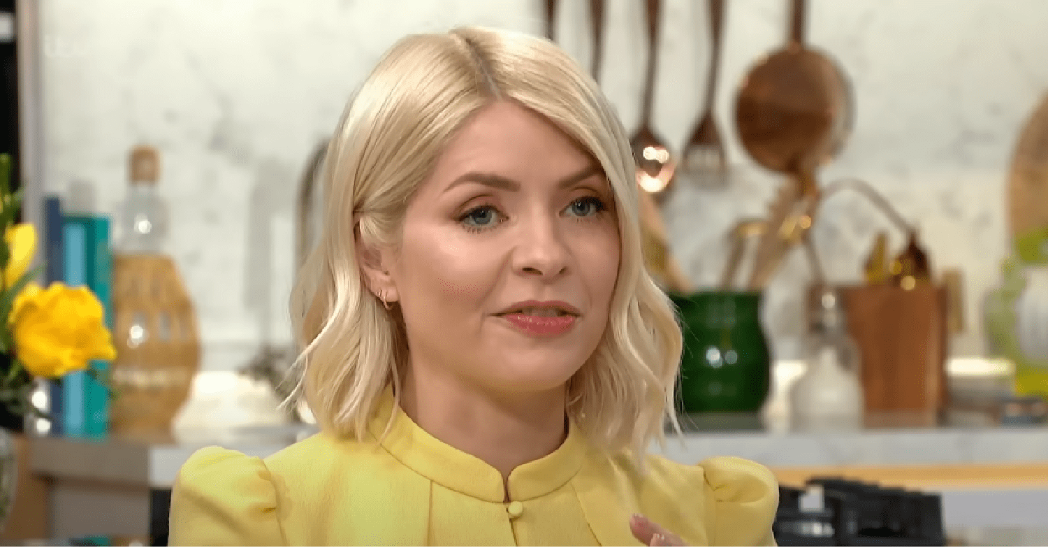 Holly Willoughby speaking on This Morning