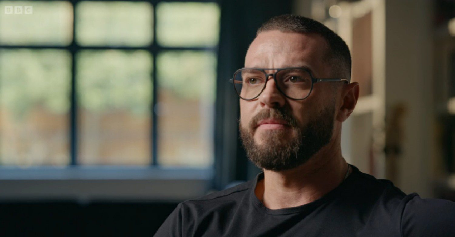 Matt Willis speaking during Fighting Addiction documentary