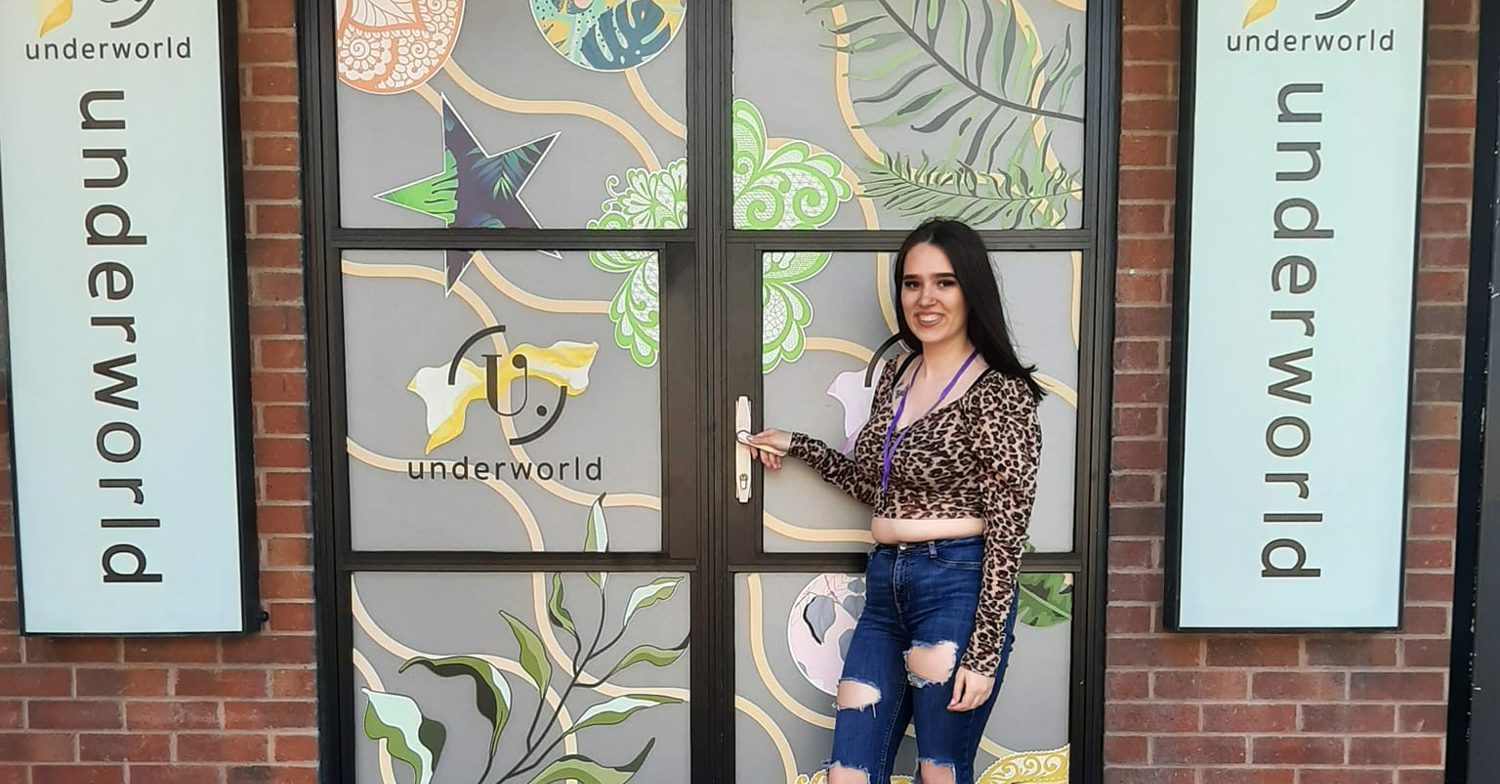 Coronation Street's underworld with ED! writer Tamzin Meyer standing outside of it