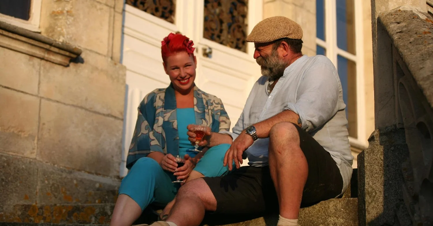 Dick and Angel in Escape to the Chateau