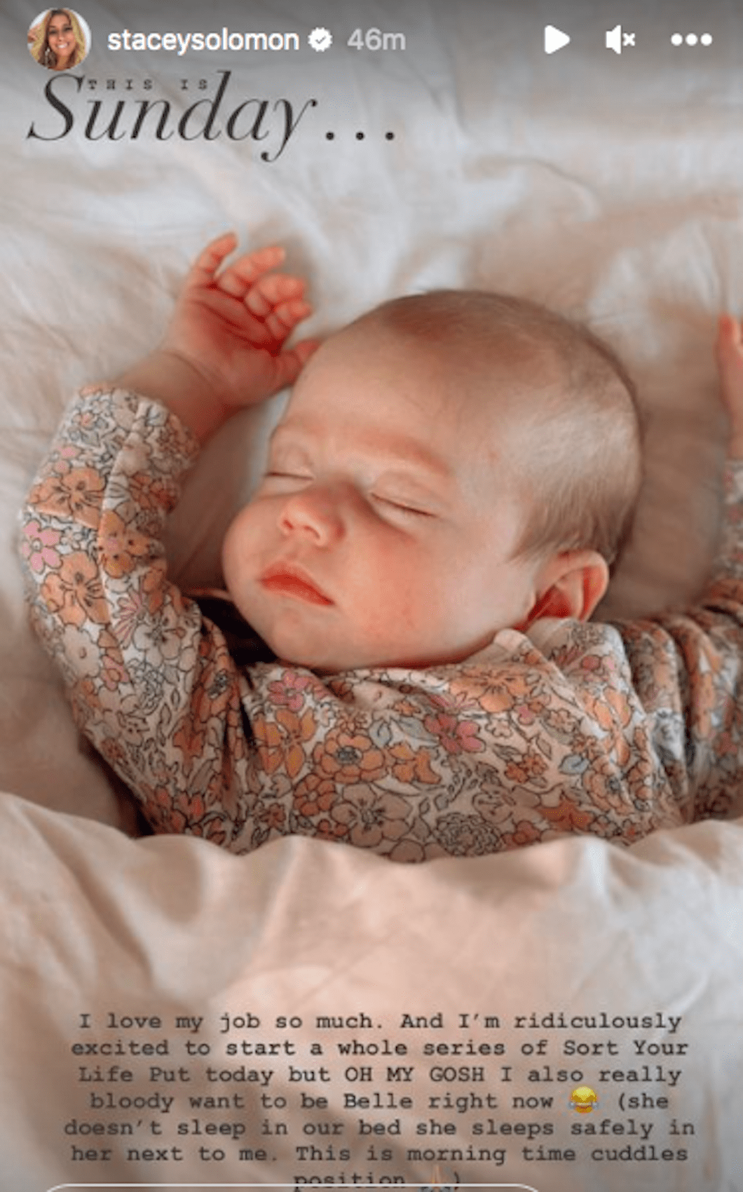 stacey solomon's baby daughter belle