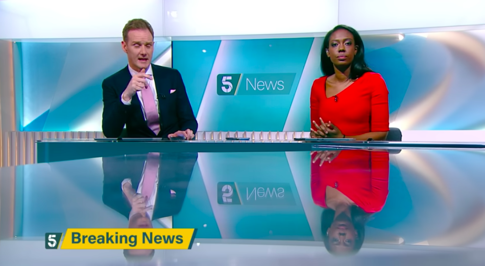 Dan Walker hosting on Channel 5