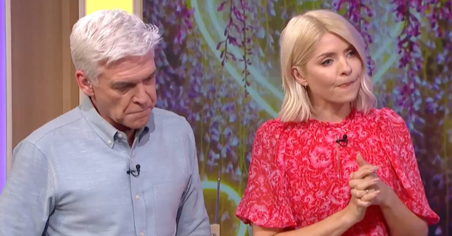 Holly Willoughby with Phillip Schofield on This Morning